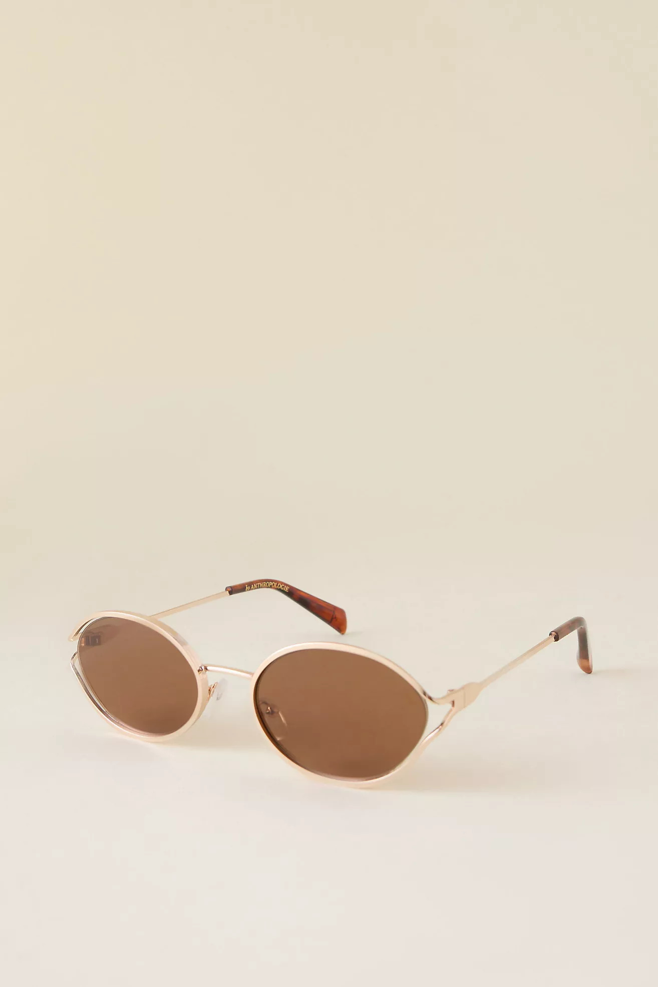 By Anthropologie Metal Oval Sunglasses | Anthropologie (UK)