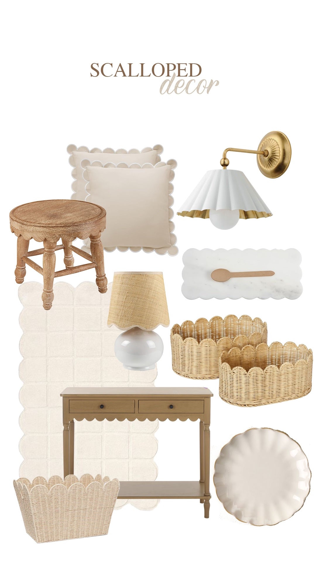 Neutral scalloped decor… #scallop #scallopeddecor

#LTKSeasonal #LTKHome #LTKSaleAlert
