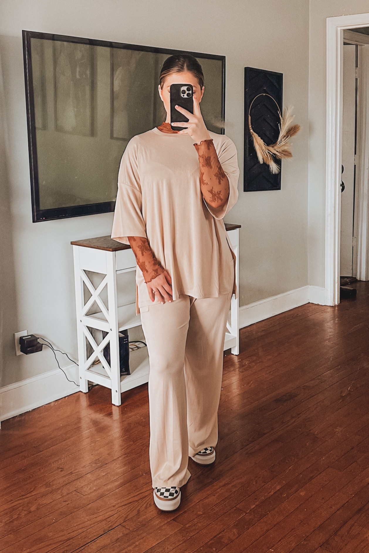 Cozy cozy cozy 🖤 this could really go for all seasons! 

I'm in a medium in both the set and the undershirt!

#LTKSeasonal #LTKfindsunder50 #LTKstyletip
