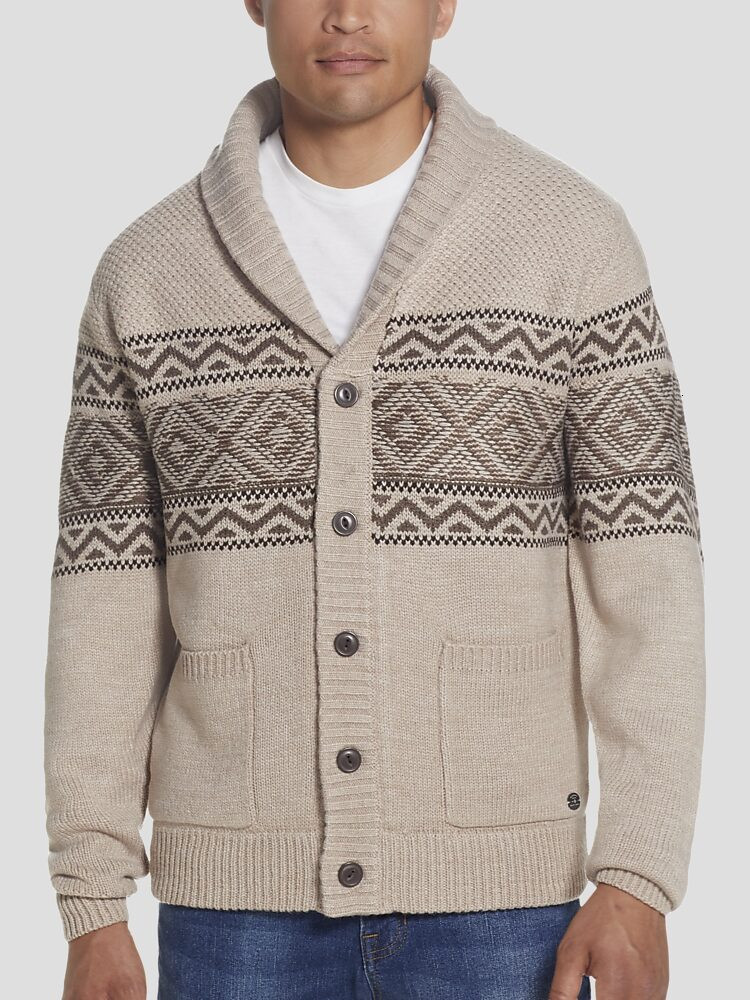 Weatherproof Vintage Classic Fit Norwegian Cardigan Sweater Jacket | Sweaters | Men's Wearhouse | The Men's Wearhouse