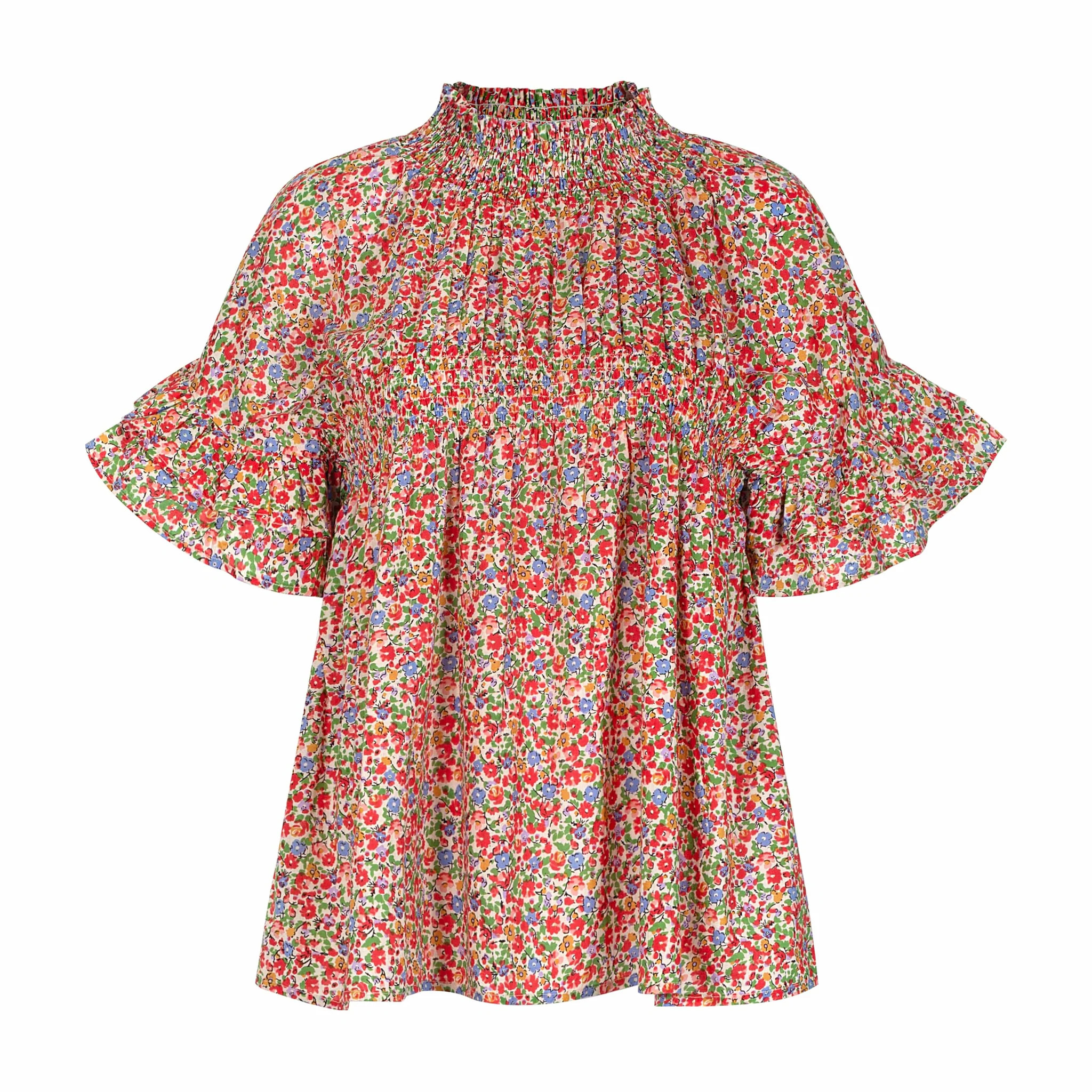 Caroline Flower Flutter Top | Sunshine Tienda