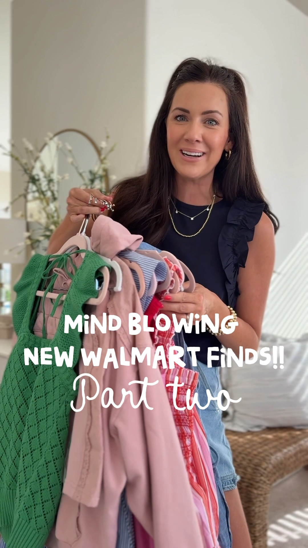 Comment NEW to shop & for sizing✨ these new Walmart finds are truly mind blowing😍 the quality & prices👏🏻 perfect summer outfits to add to your closet without breaking the bank!!
.
.
SIZING-
Pink dress -extra small, size down
Pink gingham peplum tank -small
Pink gingham skirt-small 
Scalloped Amazon shorts -size 4
White dress -xs, size down, runs big!
Pink matching set  pullover-large
Shorts-medium
Green knit tank -small
Striped ruffle dress -extra small
Striped tank dress with side bows-small
Chambray midi dress-small
Watermelon red stretchy dress-extra small
.
.
#walmartstyle

#LTKootd #LTKSeasonal #LTKmomlife