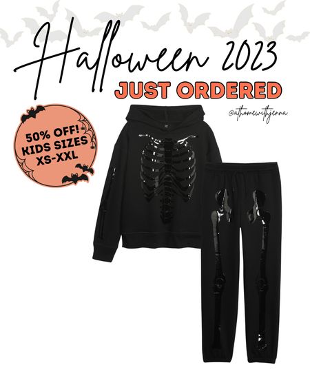 Just ordered this skeleton outfit for the boys! It’s SO cute and 50% off!! 