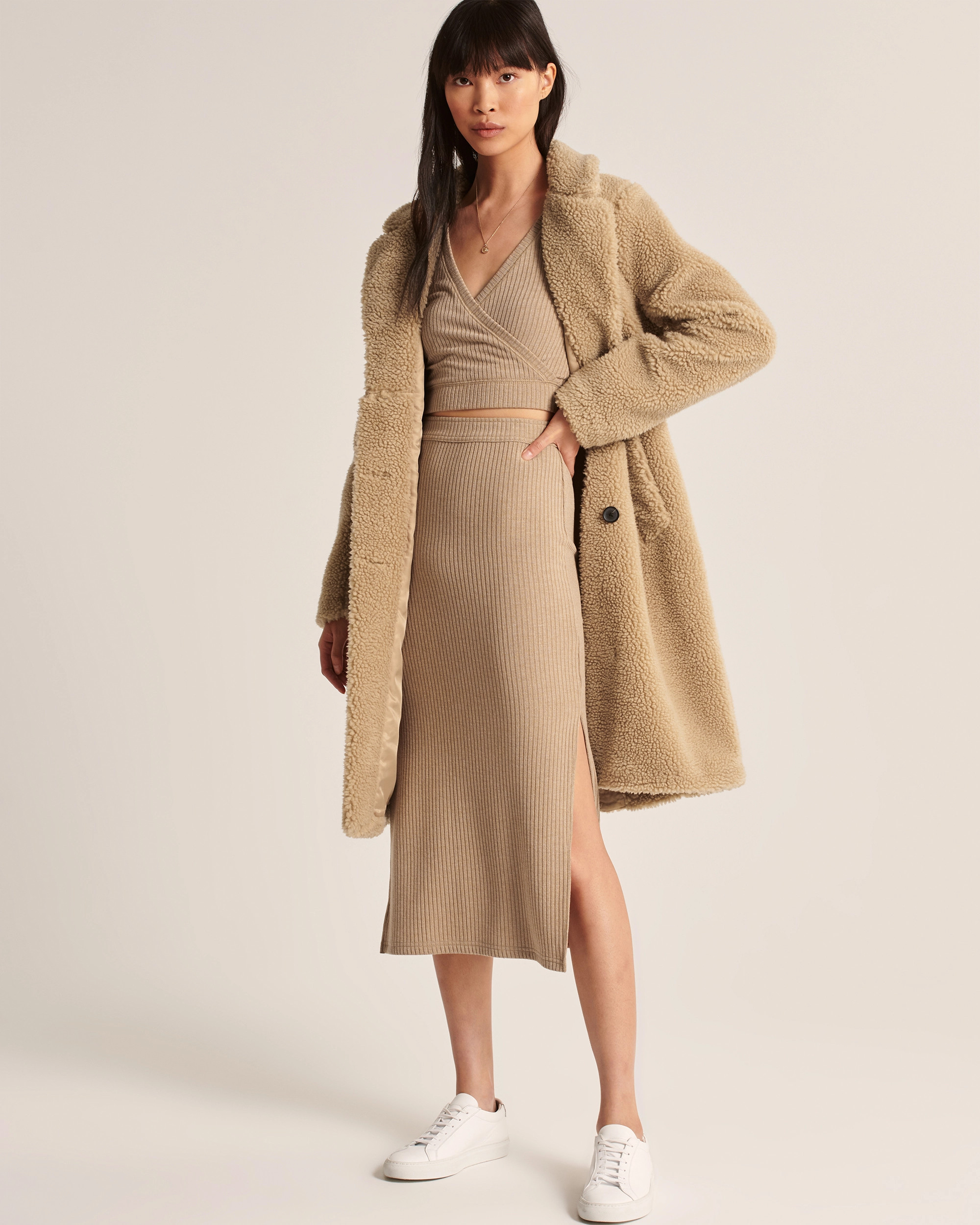 Knit Midi Skirt | Abercrombie & Fitch (US)