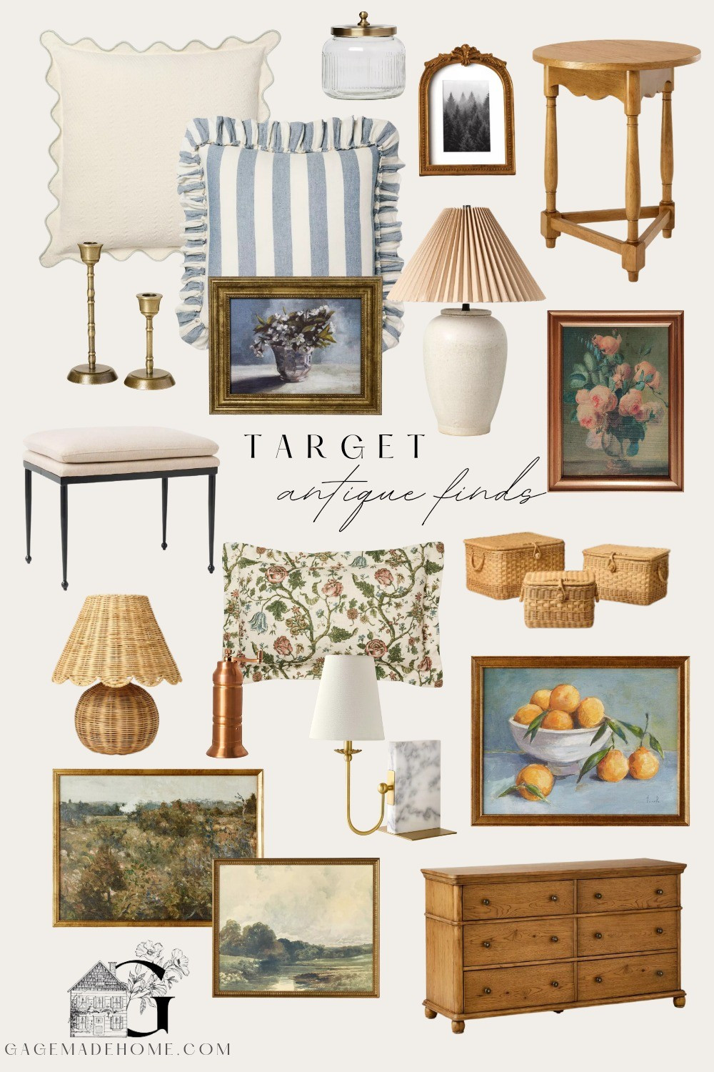 A Roundup of some favorite antique inspired home decor and furniture pieces from target! #antiquehomedecor #vintagehomedecor #vintagehome #antique #targetfinds #targethome #homedecor 

#LTKHome