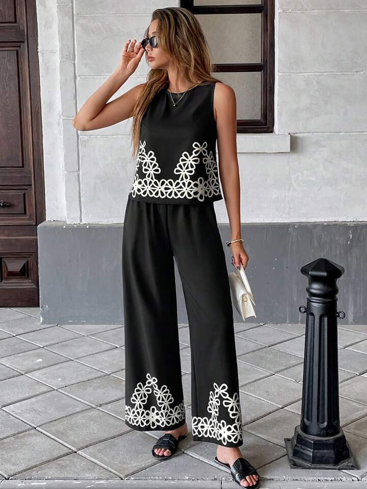 Chiquease Completo Da Donna A Due Pezzi Per Uso Quotidiano | SHEIN