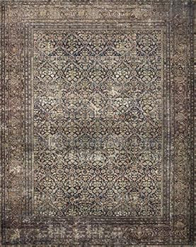 Amber Lewis x Loloi Morgan Collection MOG-03 Denim / Multi, Traditional 8'-3" x 11'-3" Area Rug feat | Amazon (US)