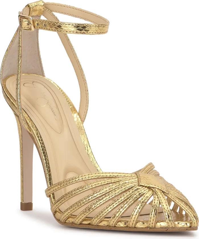 Paveri Ankle Strap Pointed Toe Pump (Women) | Nordstrom