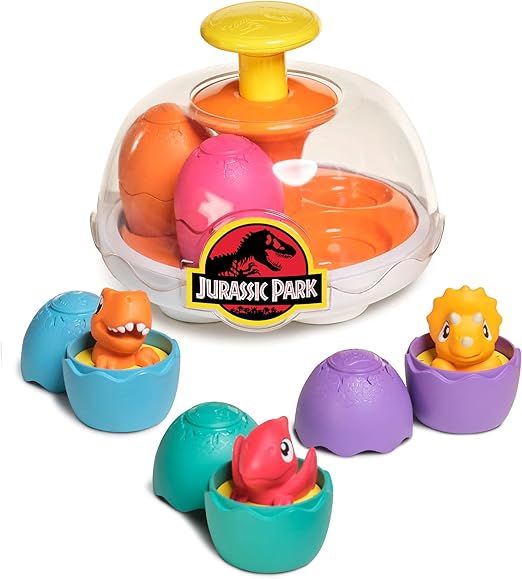 Toomies Jurassic World Spin & Hatch Dino Eggs – Dinosaur Toys for Developmental Play – 12m+ | Amazon (US)