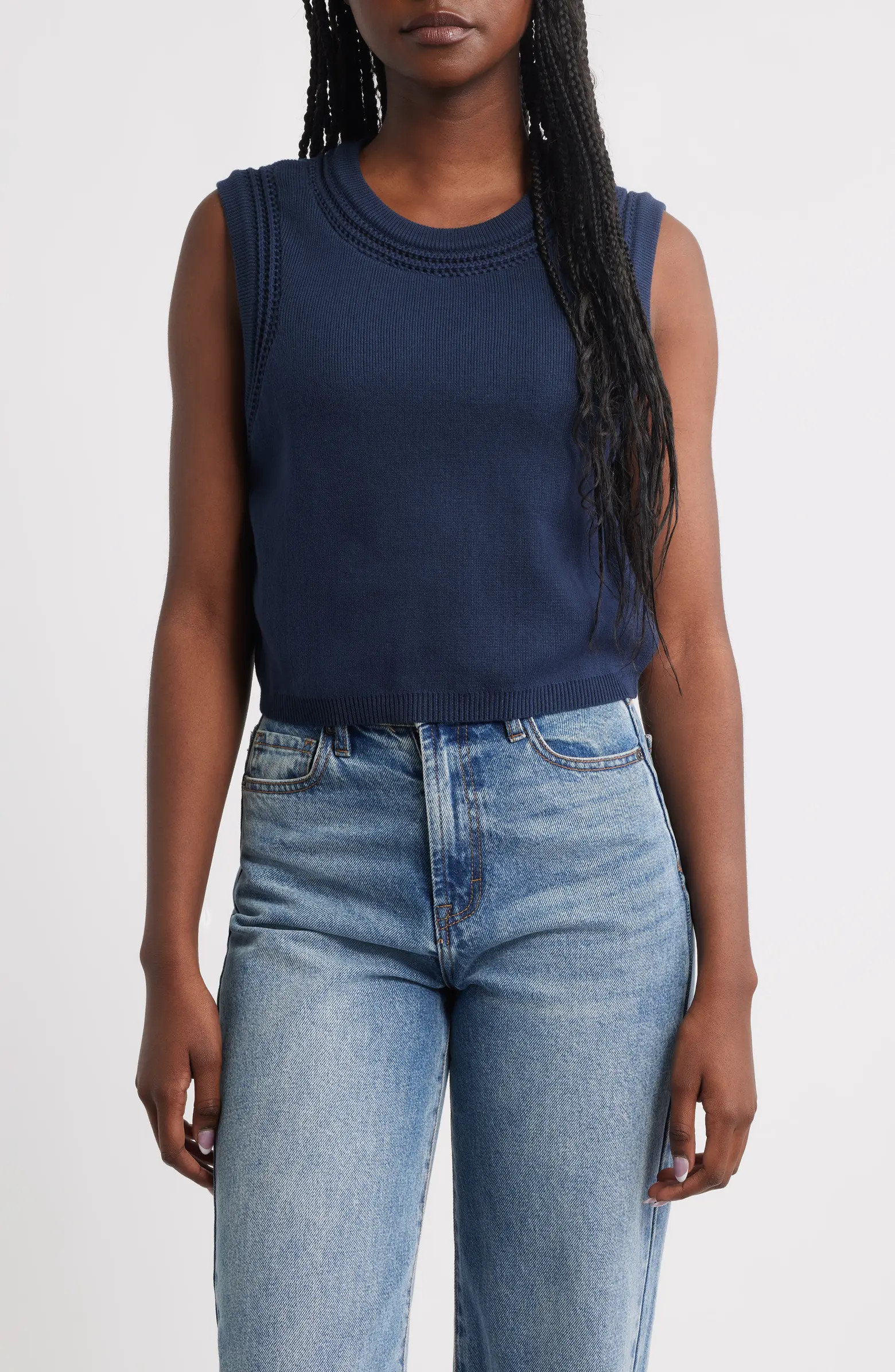 Jade Open Stitch Sweater Tank | Nordstrom
