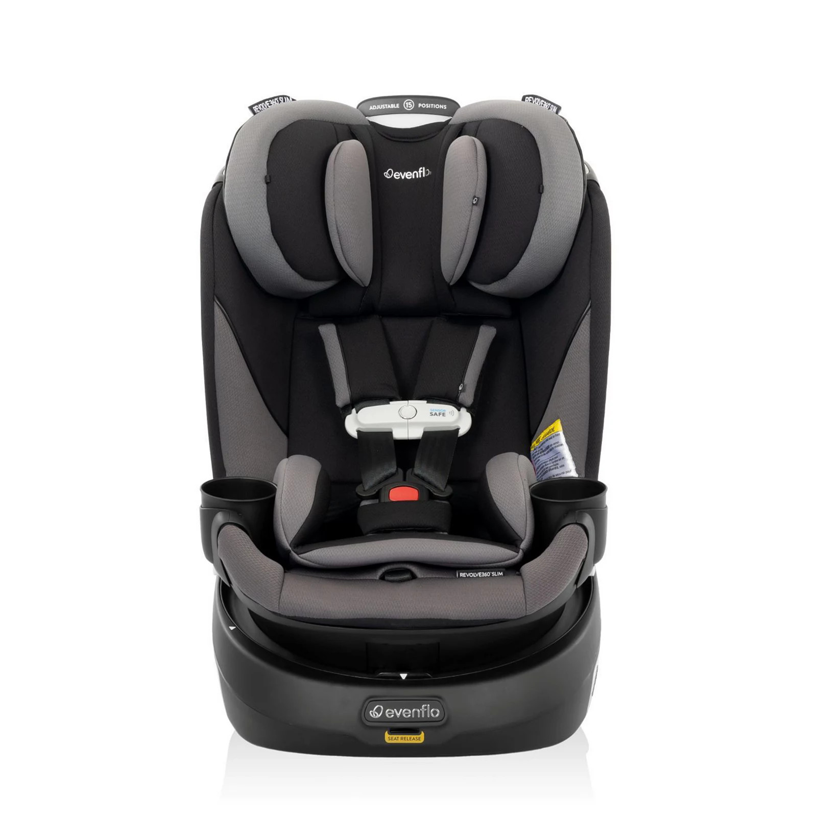 Evenflo Revolve360 Slim 2-in-1 Rotational Car Seat with SensorSafe, Obsidian Black | Kohl's