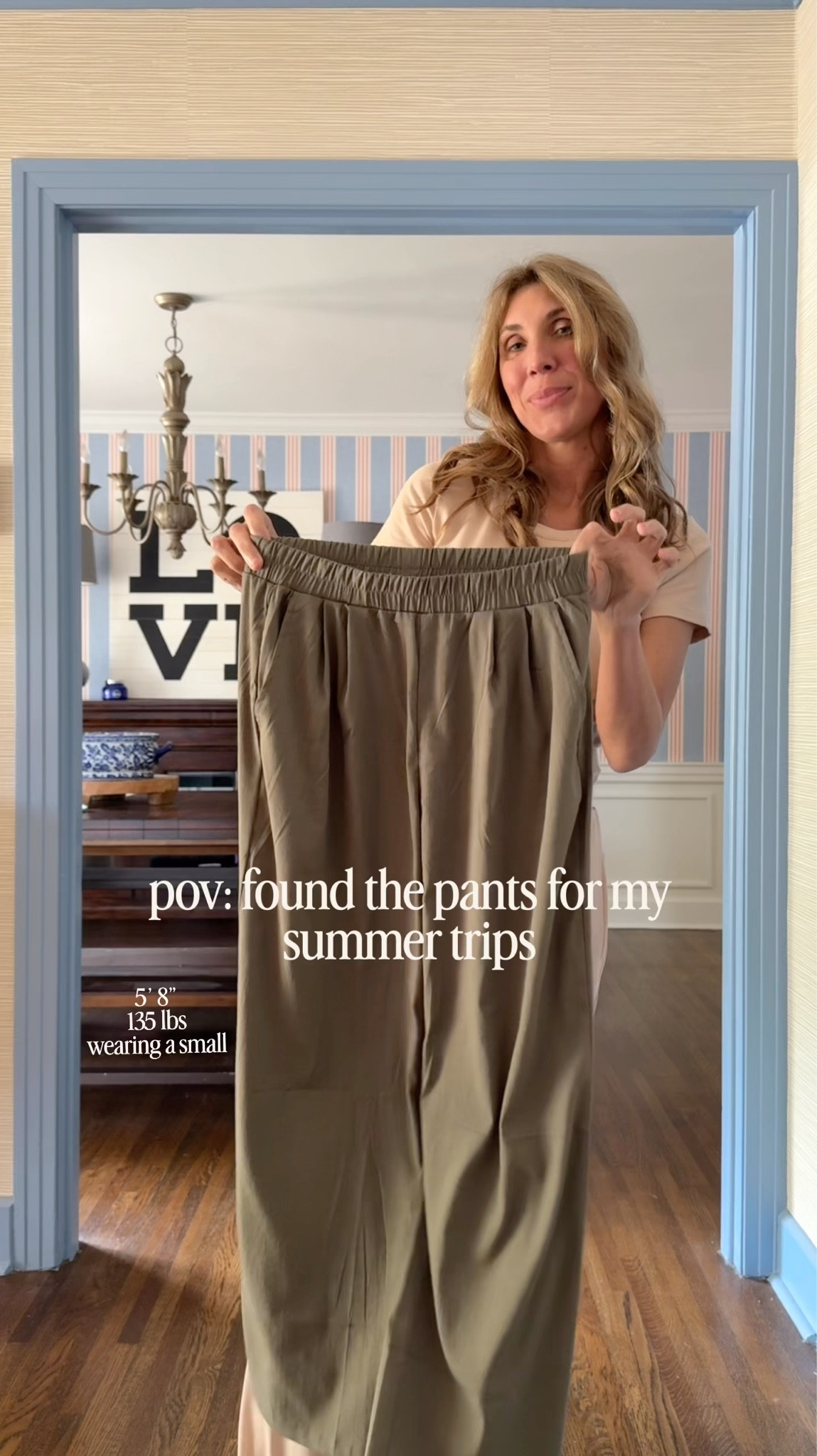 POV: found the pants for every summer trip. Styled three ways - travel day, beach/pool, and lunch/sightseeing. They’re lightweight, so comfy, and super affordable. 

I’m wearing a small in the pants and a small in the Marine Layer top. The pants do fit cropped at 5’8."

#LTKTravel