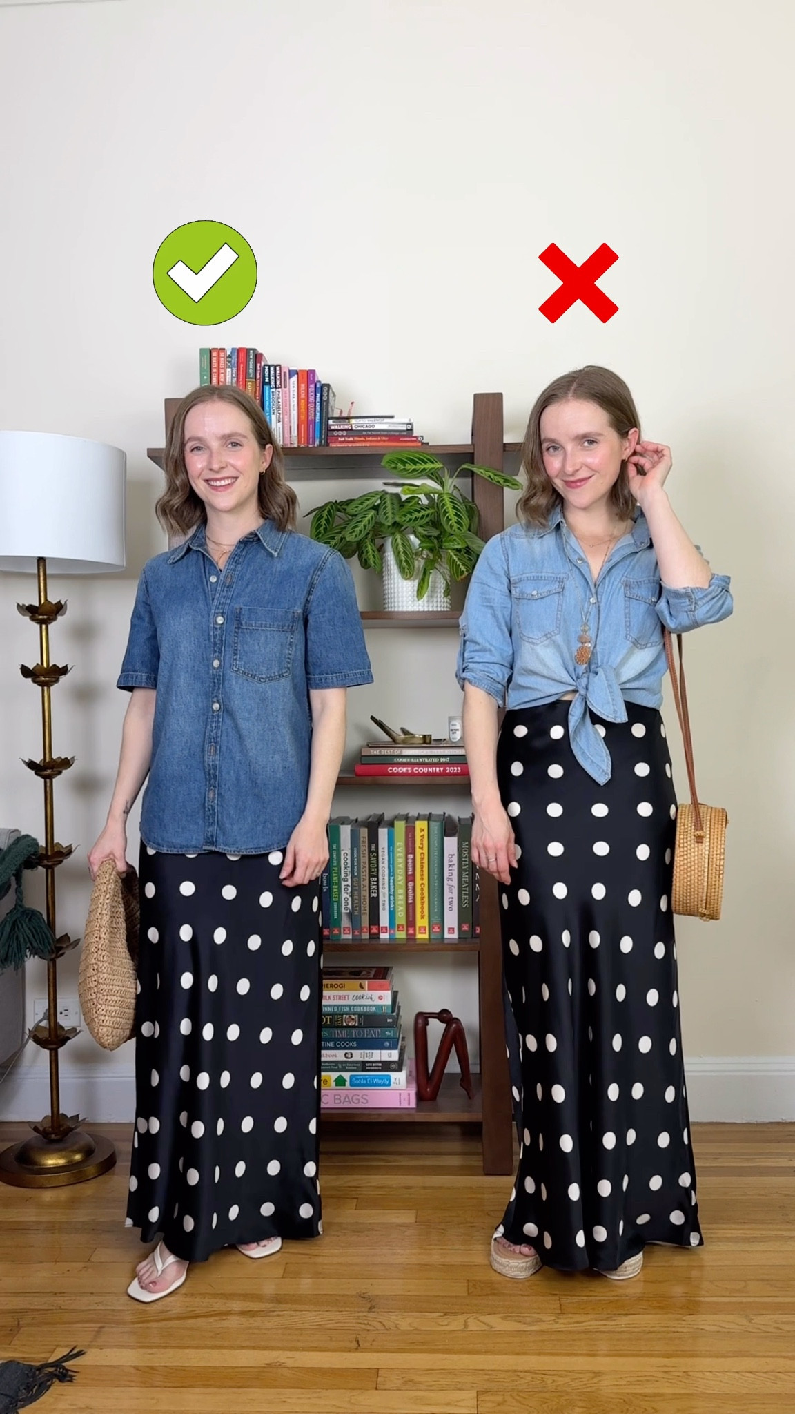 Millennial outfit makeover. Xs washable silk skirt + free shipping (I’m 5ft 2) xxs denim shirt (size down 1)

#LTKPetite #LTKSaleAlert