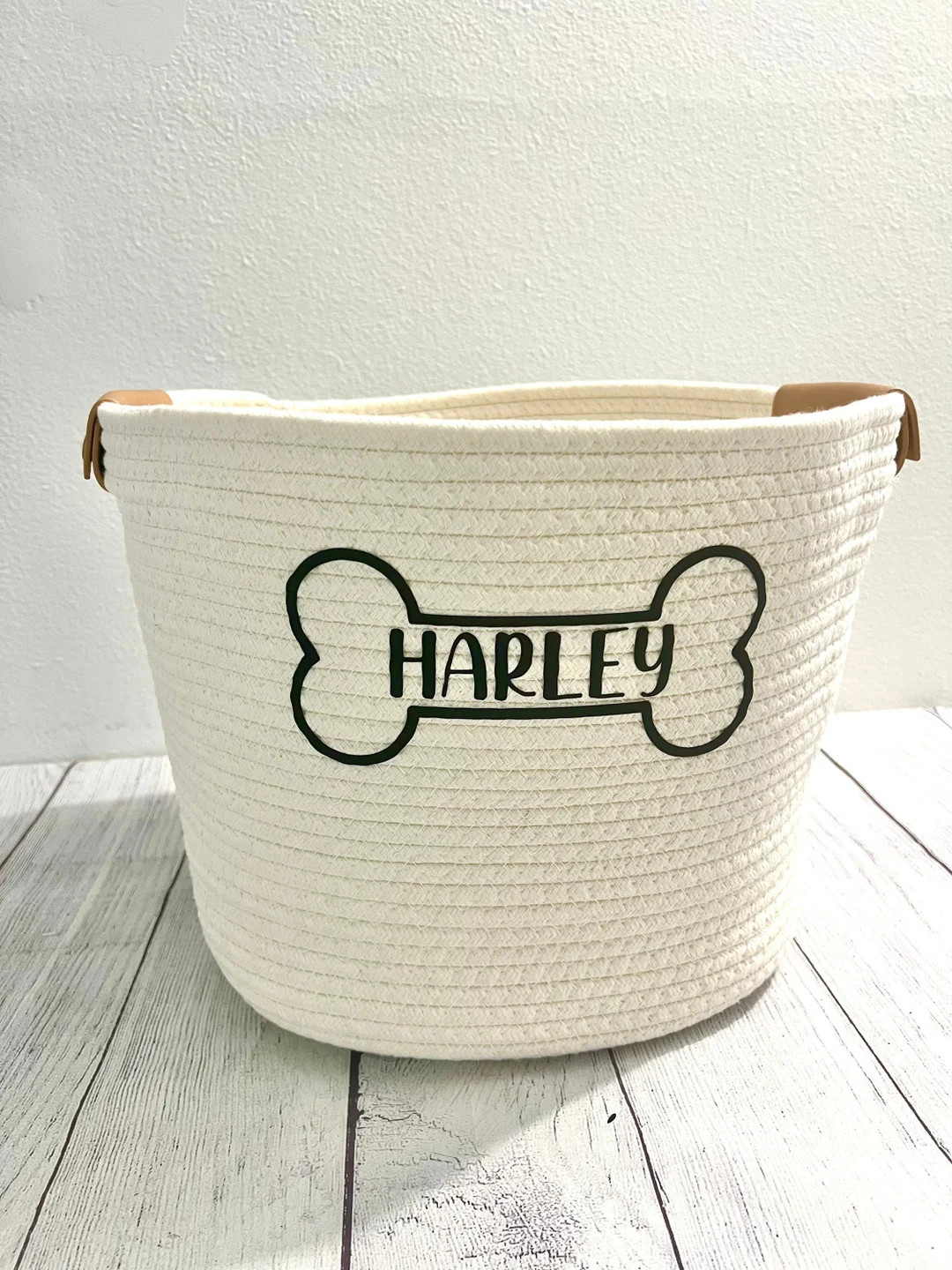 Custom Dog Bone Pet Name Rope Toy Basket  Personalized Dog - Etsy | Etsy (US)