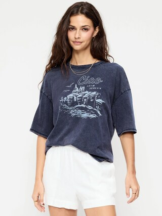 Short-Sleeve Loose Graphic T-Shirt | Old Navy (US)