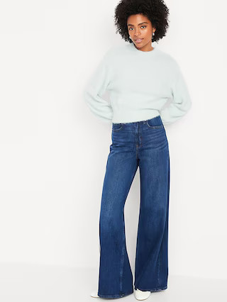 Crew-Neck Eyelash Sweater | Old Navy (US)