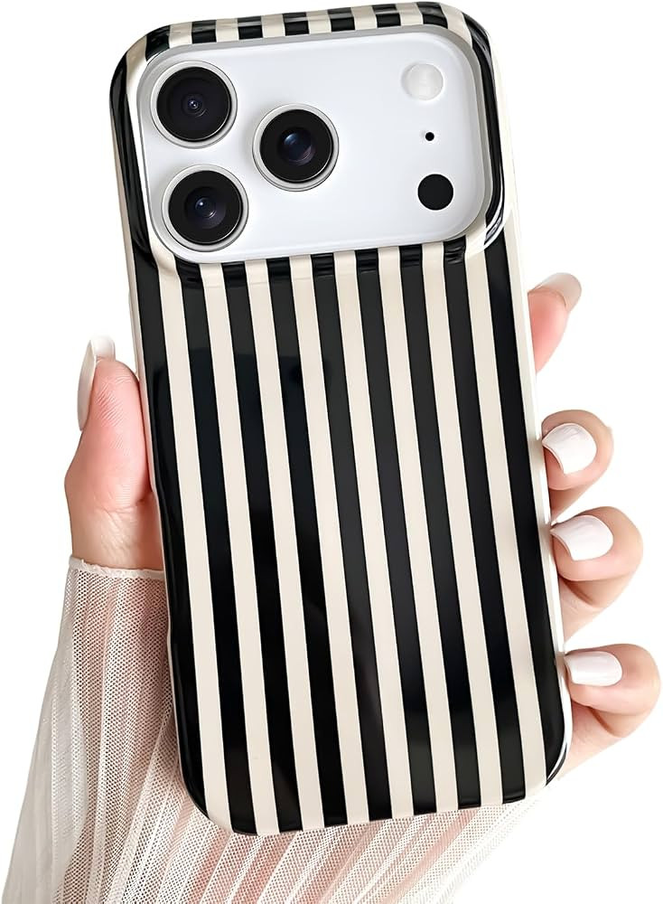 Yeddabox for iPhone 17 Pro Max Case Cute Striped Phone Case Soft TPU Slim Shockproof Phone Cover ... | Amazon (US)