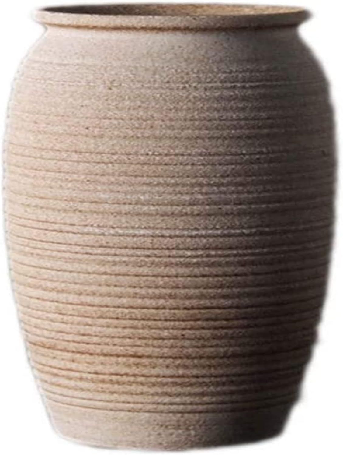 LQX Sculpture Vase Vase Handmade Stoneware Ceramic Flower Floor Decoration Home Retro Dried Flowe... | Amazon (US)
