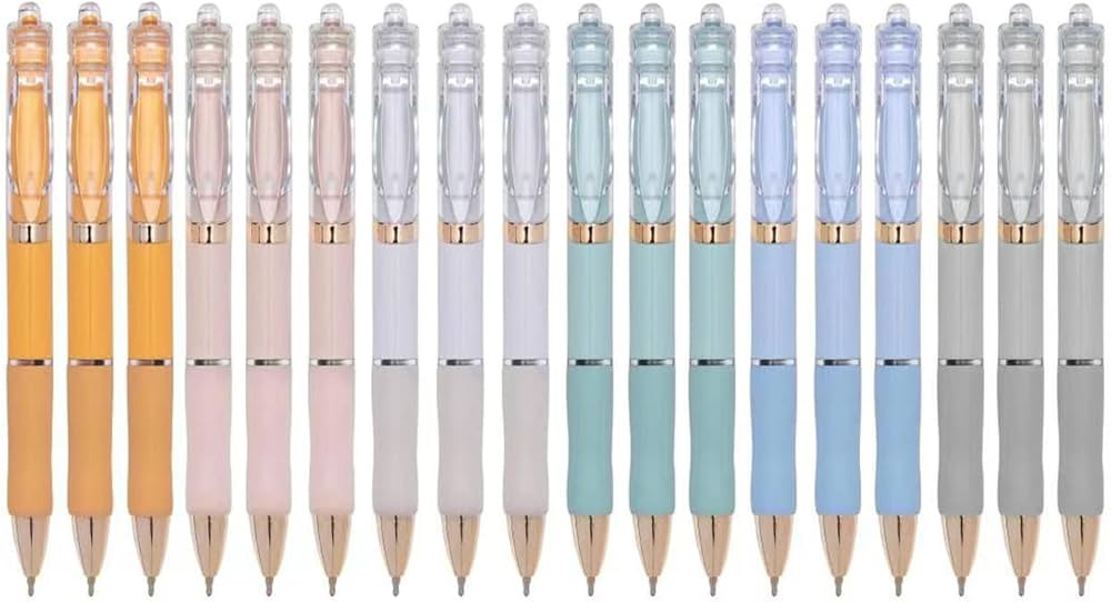 Aisibeiger Black Pens Ball Point Pen 1.0mm Medium Point Pen with Comfort Grip Smooth Writing (18) | Amazon (US)