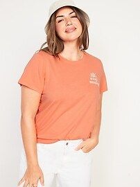 Short-Sleeve EveryWear Embroidered Graphic T-Shirt for Women | Old Navy (US)