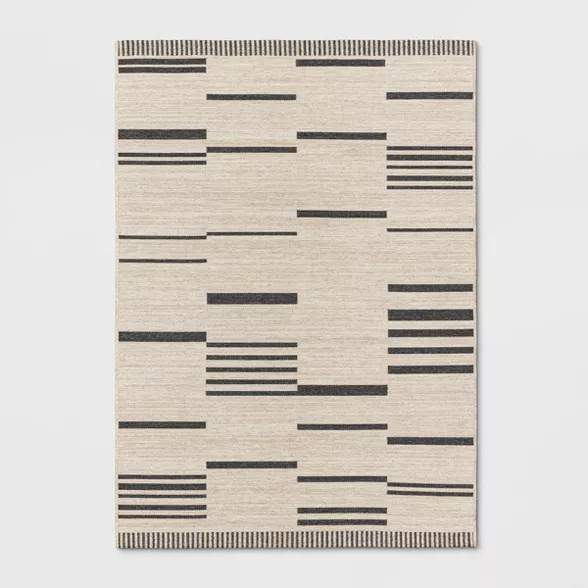 Multi-Tier Bars Outdoor Rug Gray/Cream - Project 62™ | Target