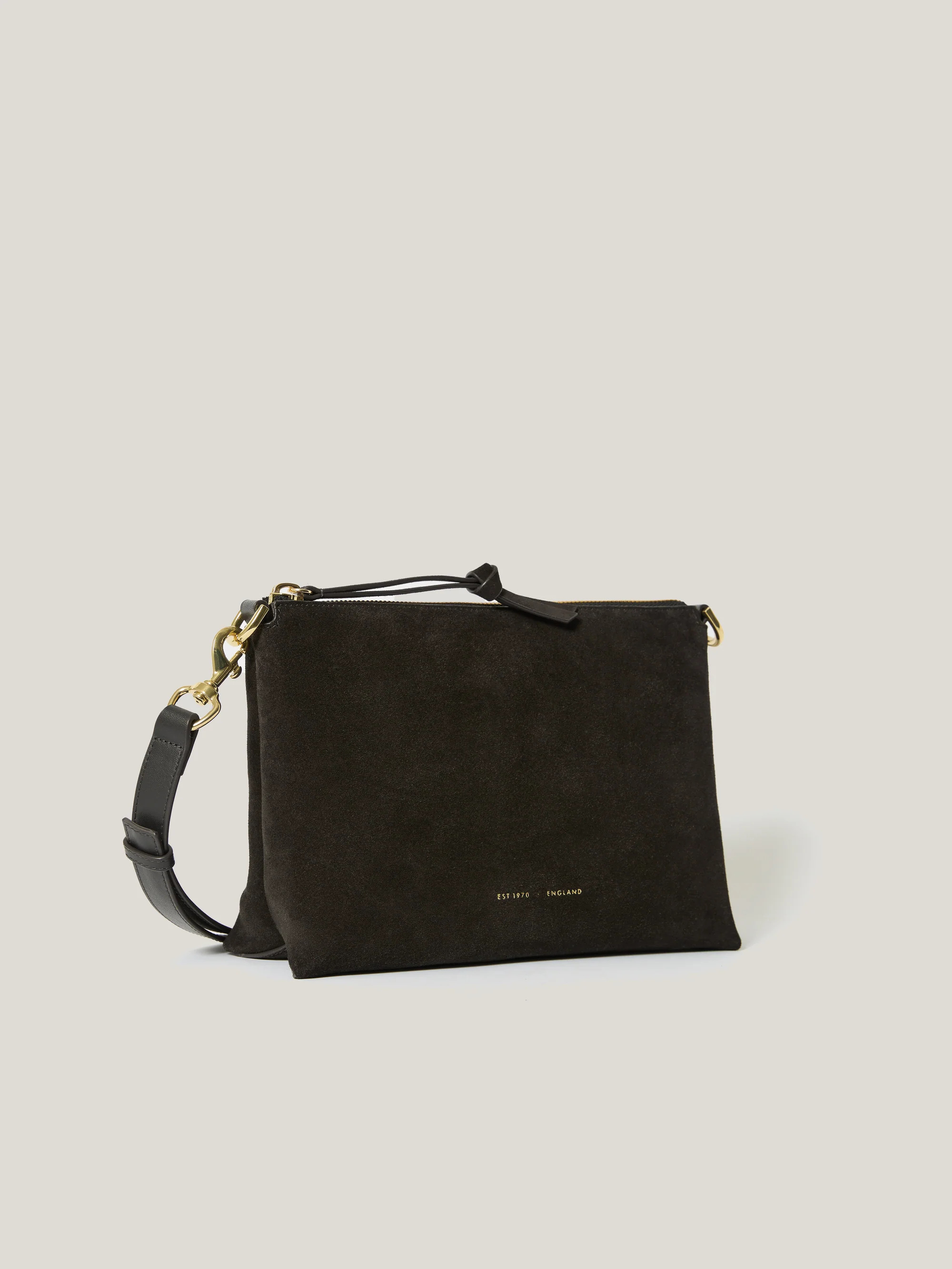 Ava Suede Crossbody | Chocolate | Jigsaw (UK)