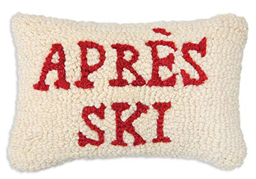 Chandler 4 Corners Artist-Designed Apres Ski Hand-Hooked Wool Decorative Throw Pillow - Ski Pillow for Couches & Beds - Easy Care & Low Maintenance - Winter & Ski Lodge-Themed Home Décor | Amazon (US)