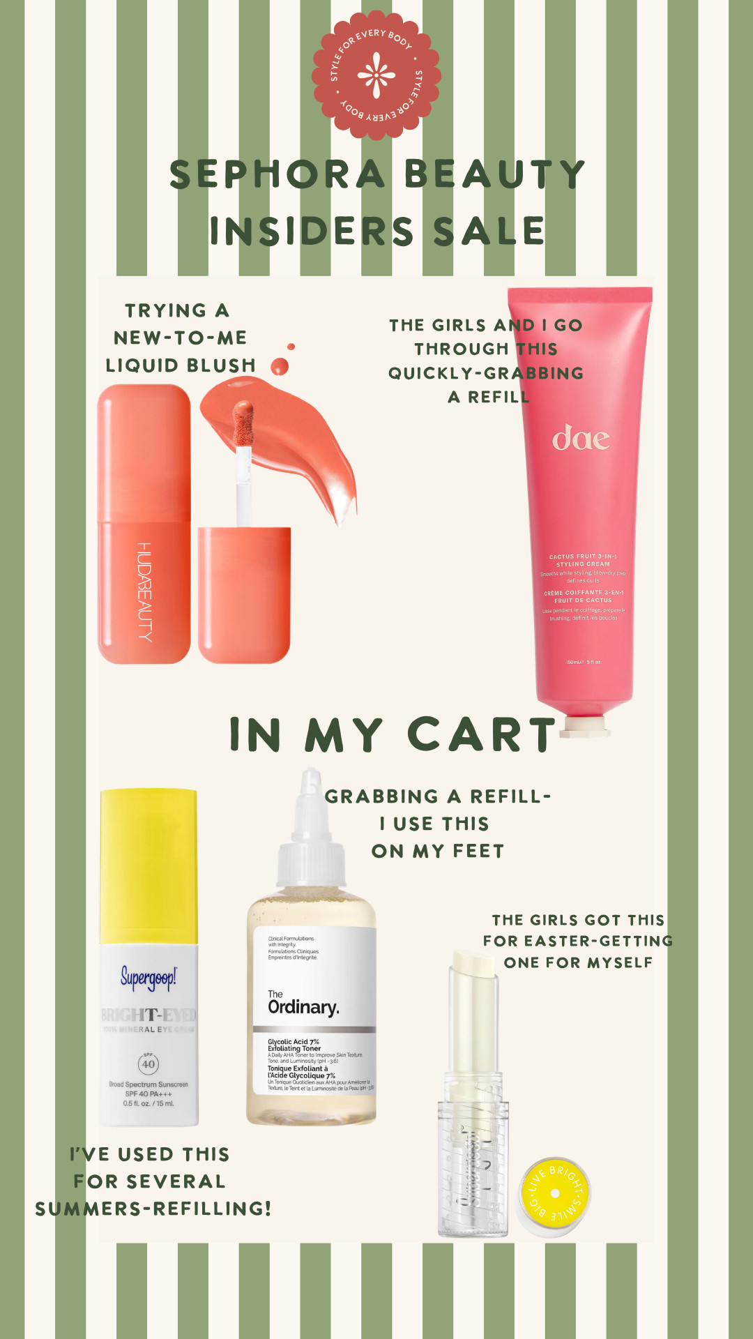 Some items in my Sephora cart, including some refills! 

 #LTKgrwm #LTKSaleAlert #LTKBeauty