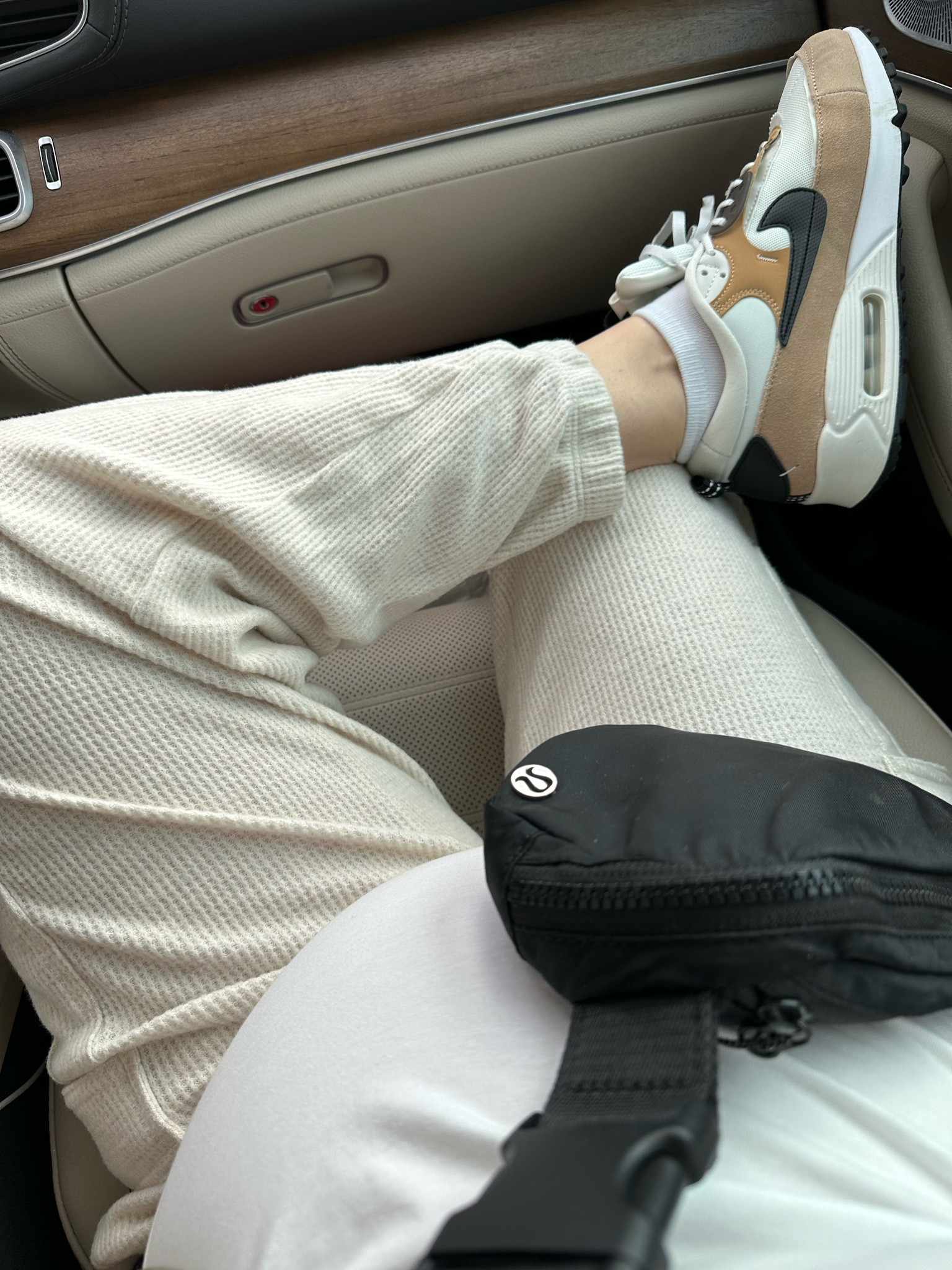 Prego airplane ‘fit. Keeping cozy in neutrals. These amazing joggers are 40% off, white maternity tee is on sale, and the sneaks + belt bag that were impossible to find for over a year are now both in stock  

#LTKbump #LTKsalealert #LTKshoecrush