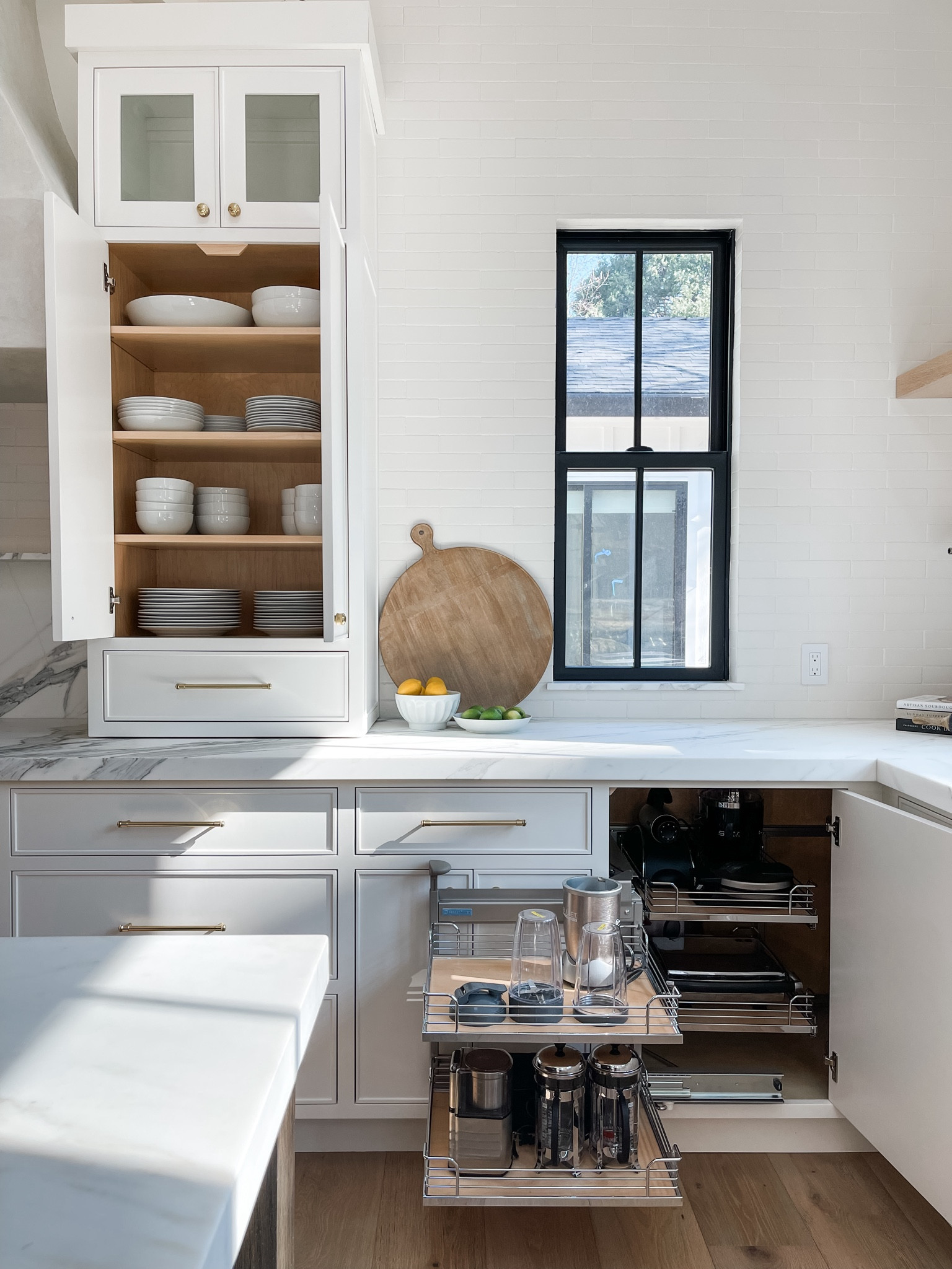 Those awkward corner cabinets 😵‍💫😵‍💫 In my professional opinion the best product to go into these blind corners is not a two-tier lazy susan. Instead, consider a dual pull out shelf. One section pulls out first, revealing the section behind it – which can also be pulled out! Much easier and a wiser product choice for this corner.

#LTKhome #LTKfamily