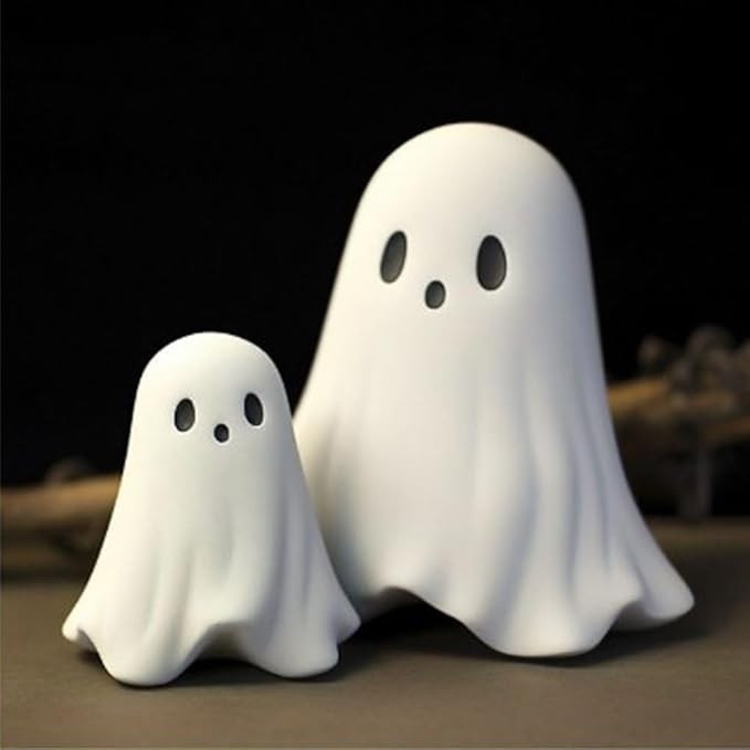 Cute Ghost Statue Halloween Decor Indoor Small Ghost Figurine Ghost Decor Tabletop Decorations Re... | Amazon (US)