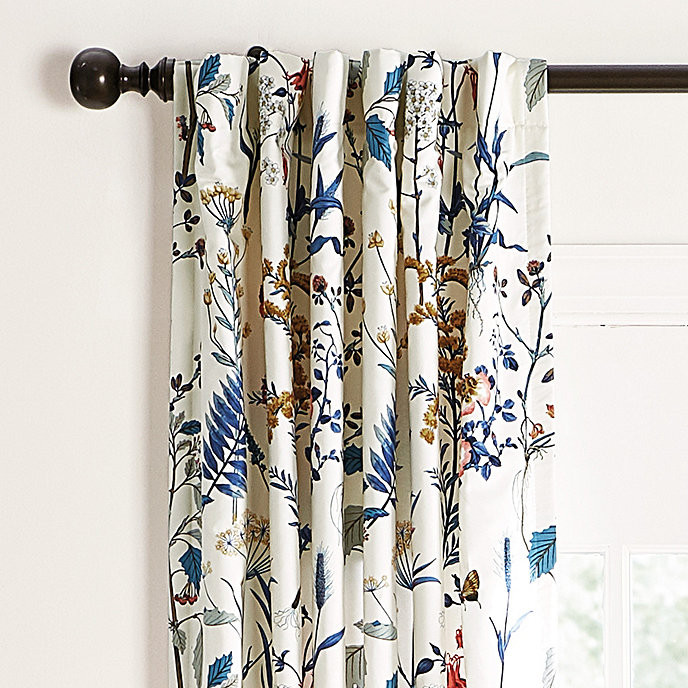 Isabella Floral Cotton Curtain Panel | Ballard Designs, Inc.