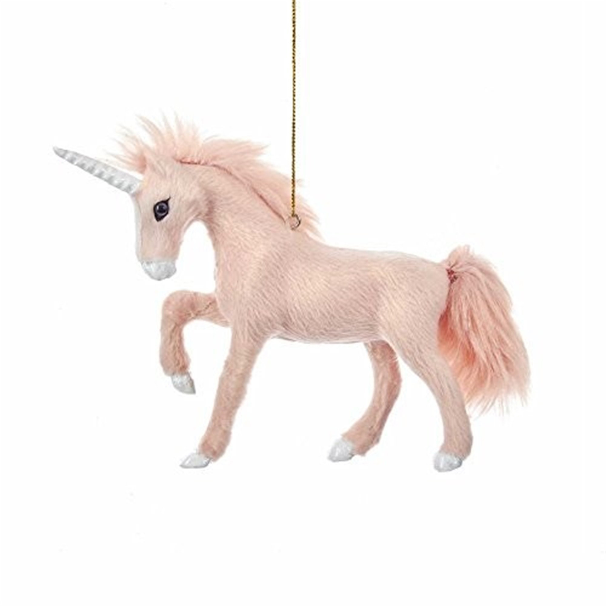 Kurt Adler Furry Pink Unicorn Ornament | Walmart (US)