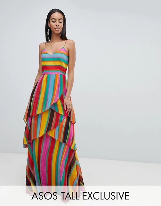 ASOS DESIGN Tall stripe cami maxi dress | ASOS US