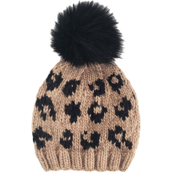 Cheetah Hat, Latte/Black | Maisonette