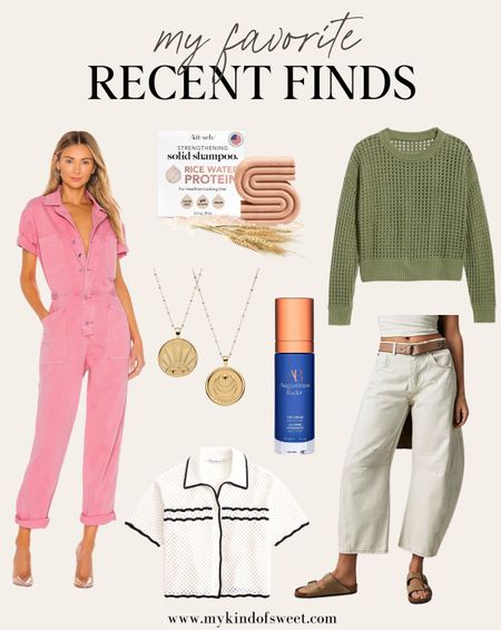 My recent favorites all linked for you. Check out this shampoo bar I'm loving right now and my go-to coin pendant necklace.

#LTKfindsunder100 #LTKSeasonal #LTKstyletip
