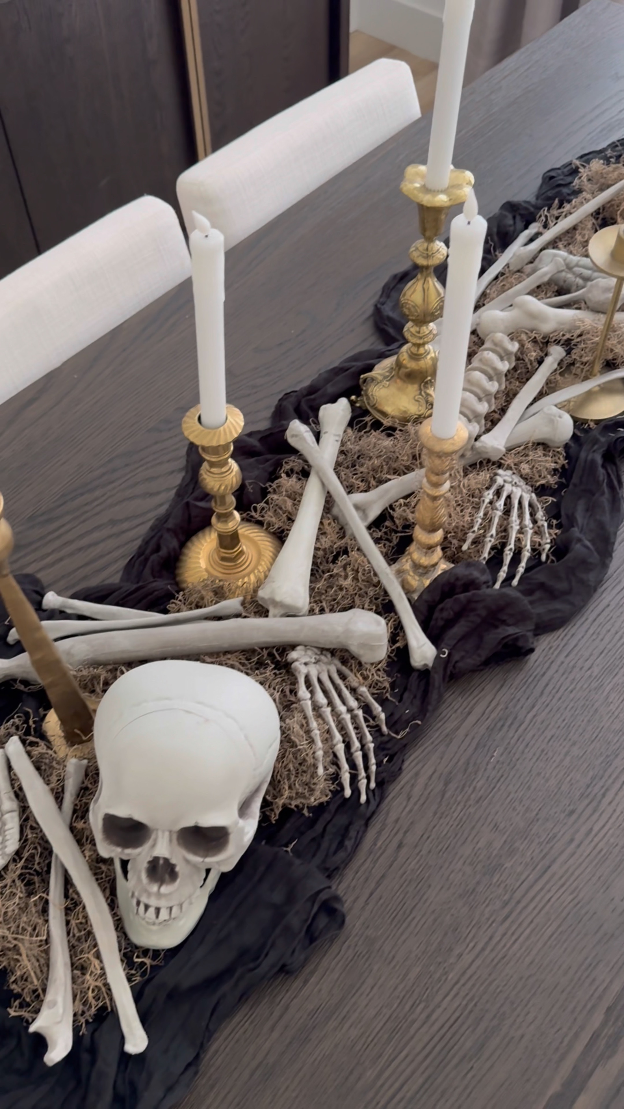 Halloween decor spooky decorations Halloween dining room table 

#LTKHome #LTKFindsUnder50 #LTKVideo