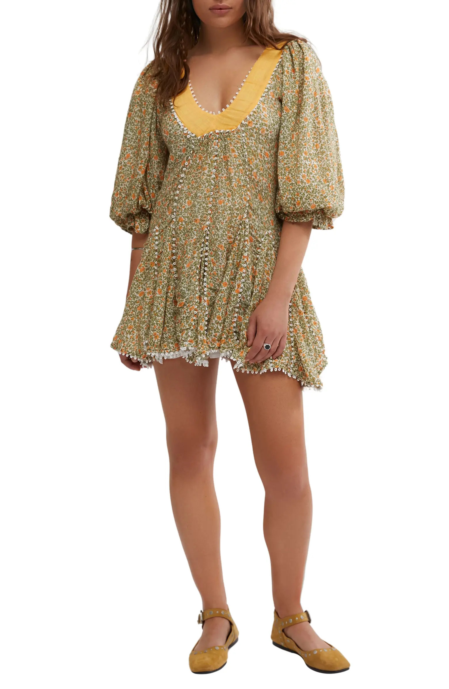 Bali Coral Cotton Blend Minidress | Nordstrom Rack