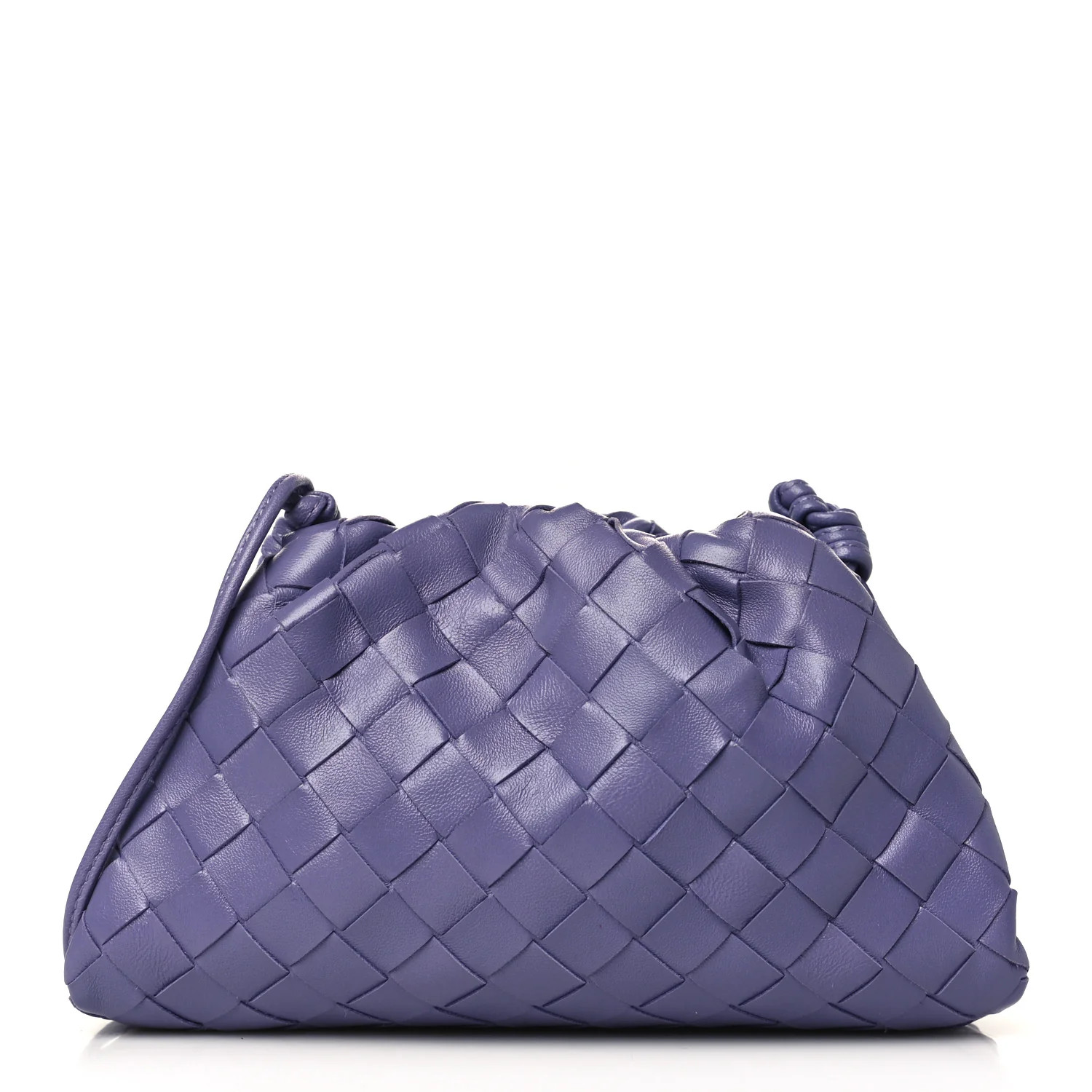 BOTTEGA VENETA Nappa Intrecciato The Mini Pouch Lavender | FASHIONPHILE (US)