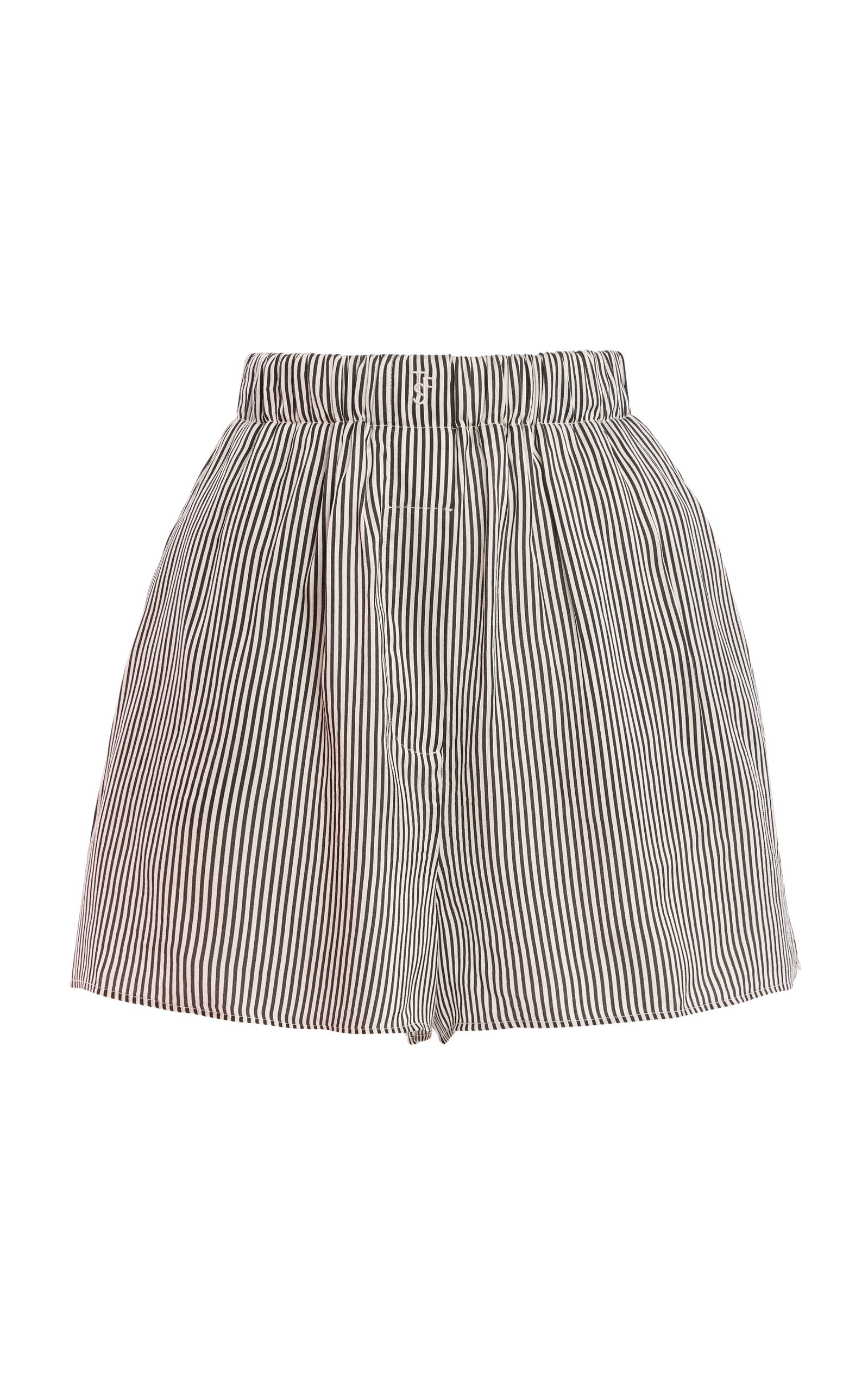 The Frankie Shop - Lui Silk Striped Shorts - Stripe - M - Moda Operandi | Moda Operandi (Global)