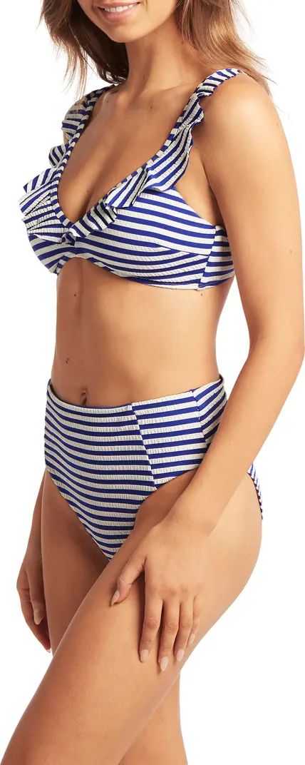 Sea Level French Frill Stripe Bralette Bikini Top | Nordstromrack | Nordstrom Rack