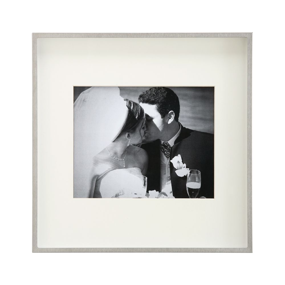 Brushed Silver 8x10 Wall Frame | Crate & Barrel