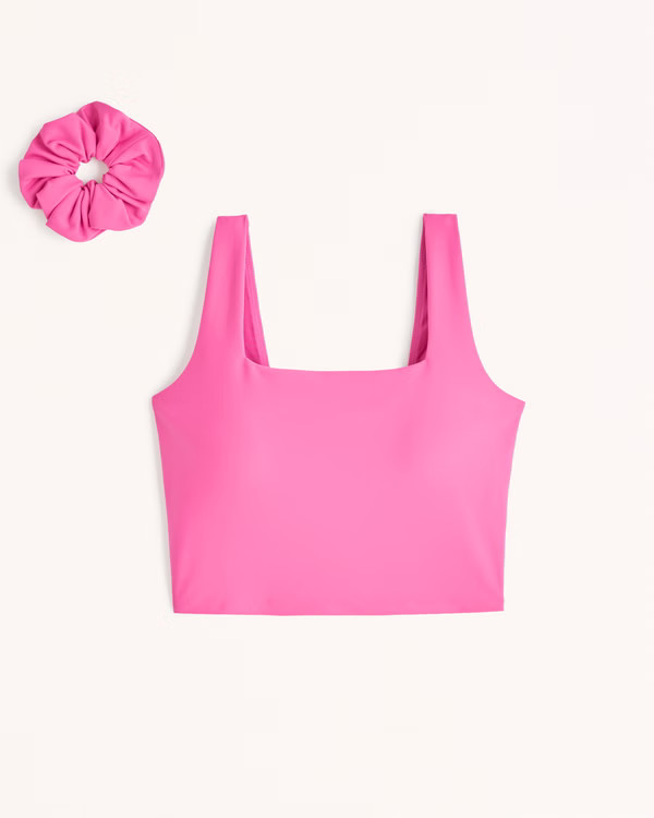 YPB sculptLUX Squareneck Slim Tank | Abercrombie & Fitch (US)