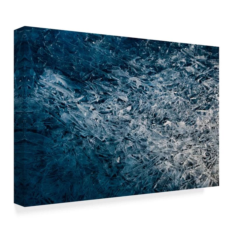 'Moody Blue' Graphic Art Print on Wrapped Canvas | Wayfair Professional