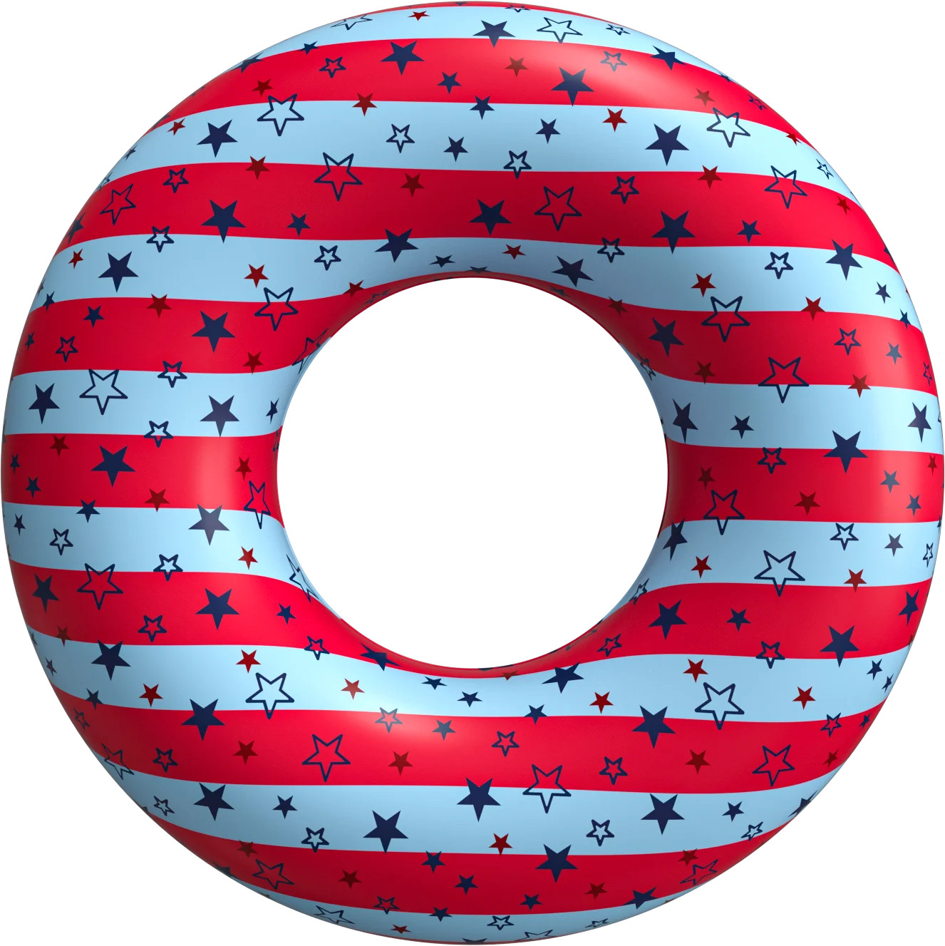 Koolwaves Patriotic American Flag Ring Float, Ages 8 & up, Unisex | Walmart (US)