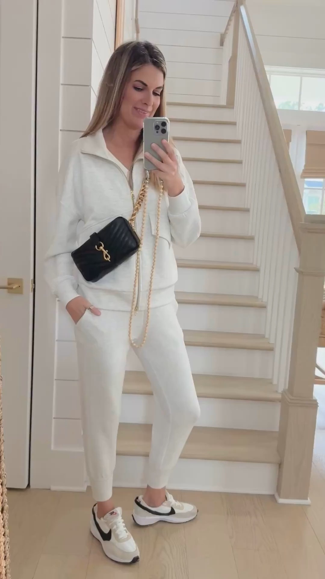 Wearing xs in these Varley separates.  Sneakers true to size.  


#LTKWatchNow #LTKOver40 #LTKItBag