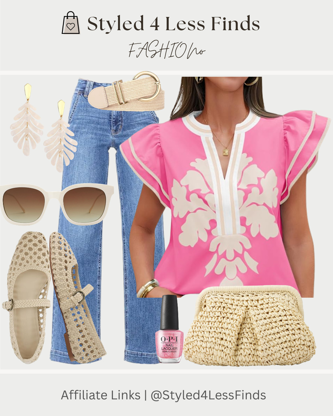 Bringing all the bright spring vibes with this pretty pink printed top 💕✨ The perfect mix of bold color and easy, everyday style!

Style tip: When wearing a standout printed top, keep the rest of your look neutral and textured—woven flats and a straw clutch add the cutest spring-ready finish without competing with the print. 

 #LTKcanada #LTKjeans #LTKover50style