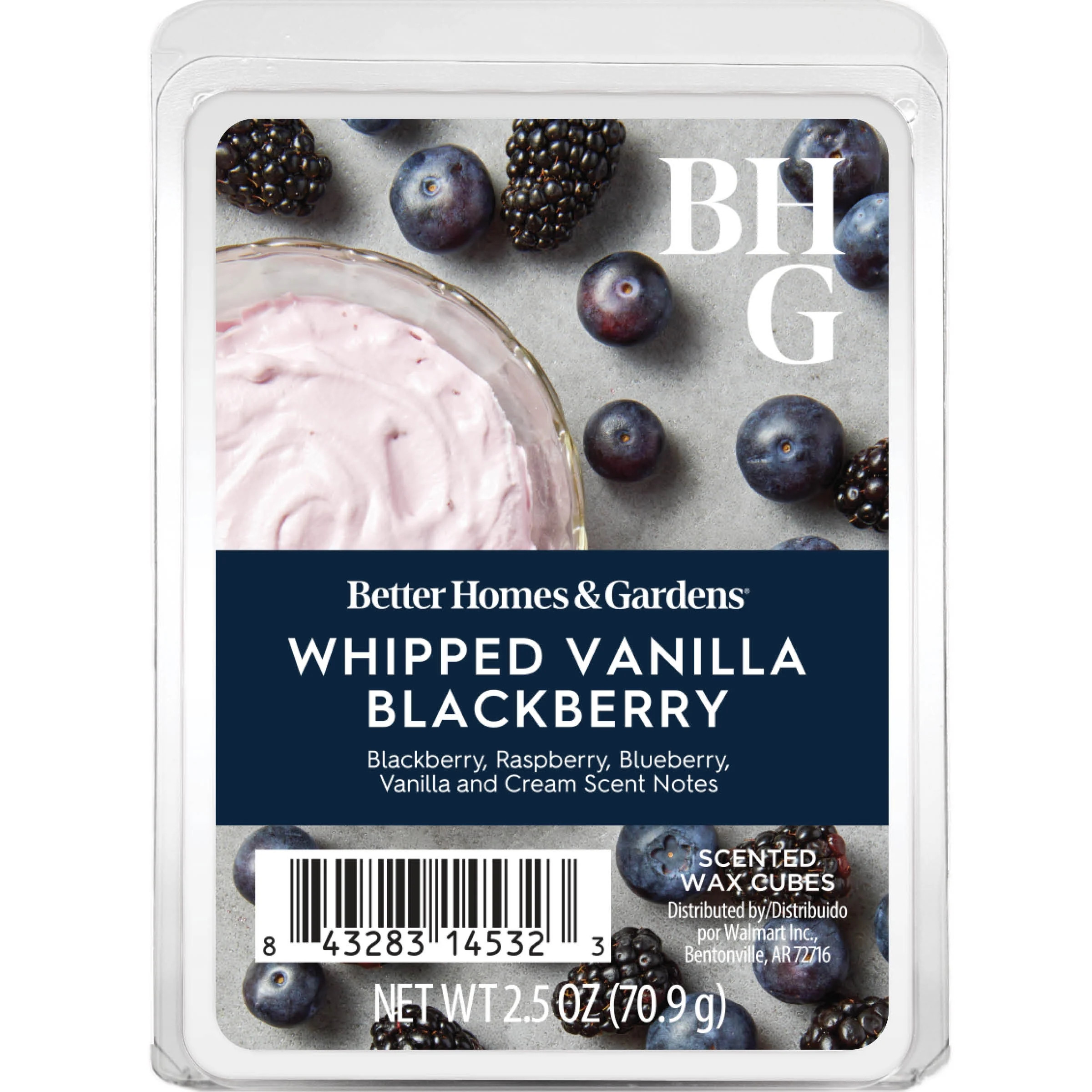 Whipped Vanilla & Blackberry Scented Wax Melts, Better Homes & Gardens, 2.5 oz (1-Pack) | Walmart (US)