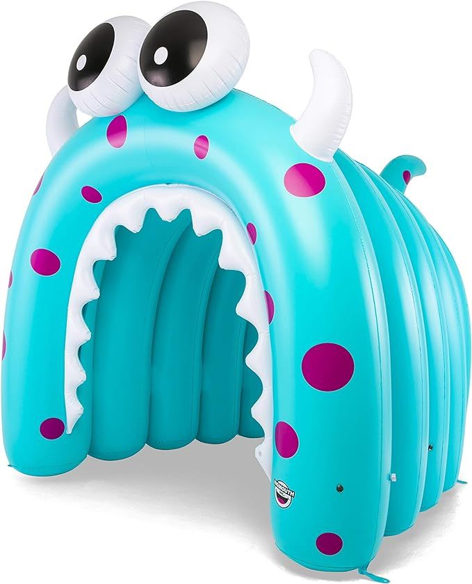 BigMouth Inc Giant Inflatable Tunnel Sprinkler, Kids Run Through Sprinkler (Giant Monster) | Amazon (US)