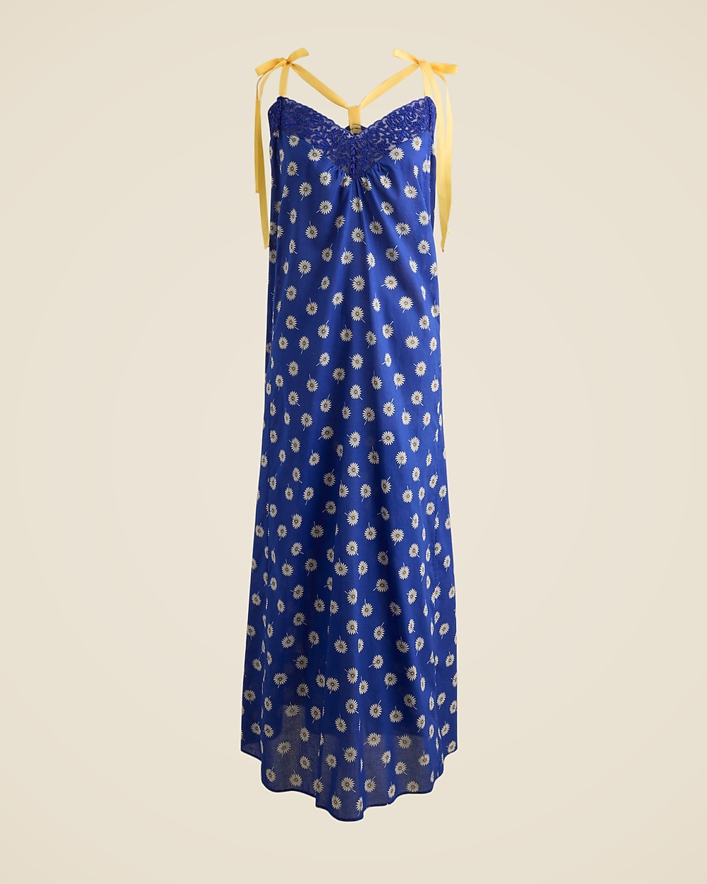 Cotton voile tie-shoulder maxi dress in daisy print | J. Crew US